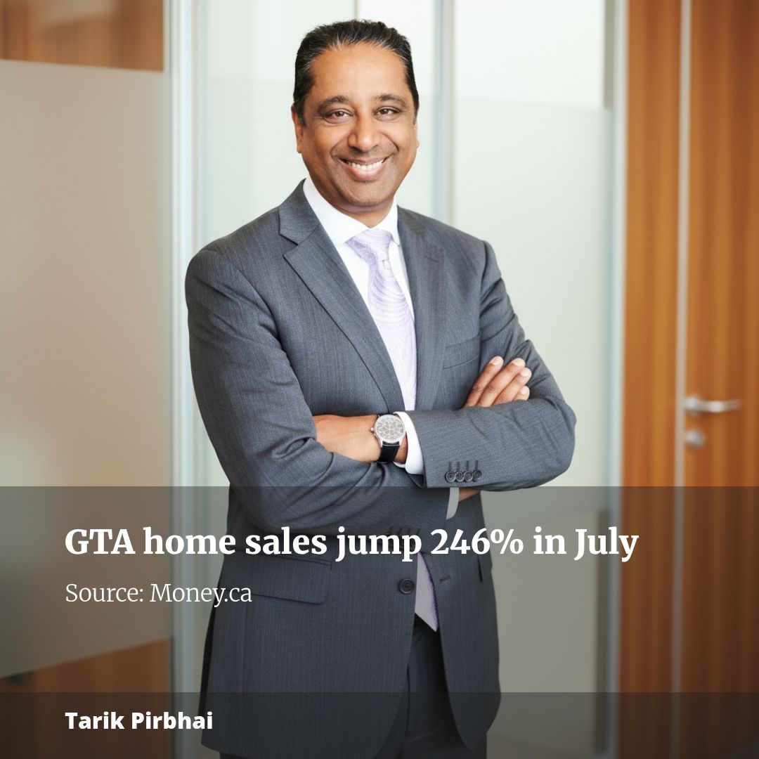 GTA new single-family home sales surge 246% in July as Ontario’s expanded HST rebate drives buyers back to market