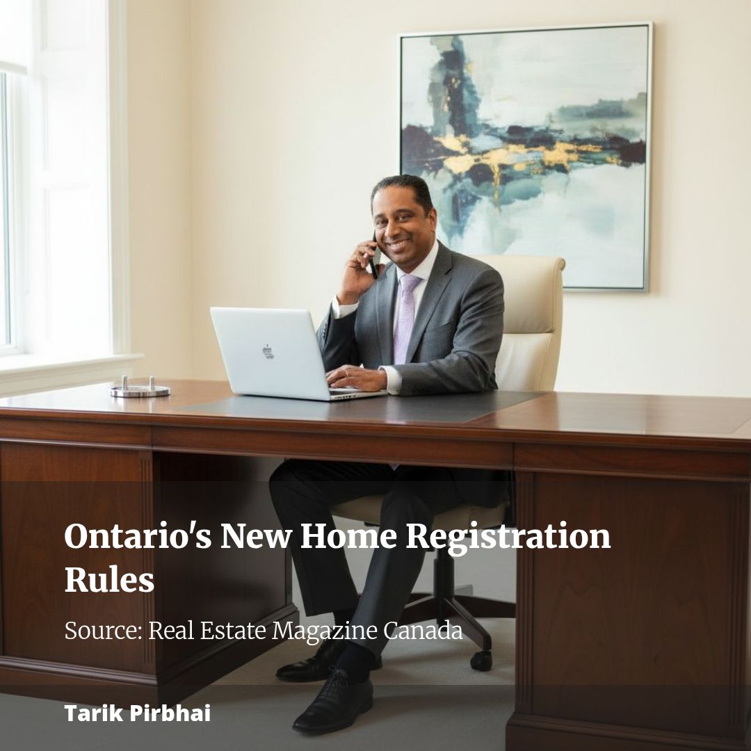 New registration requirements for newly built homes in Ontario